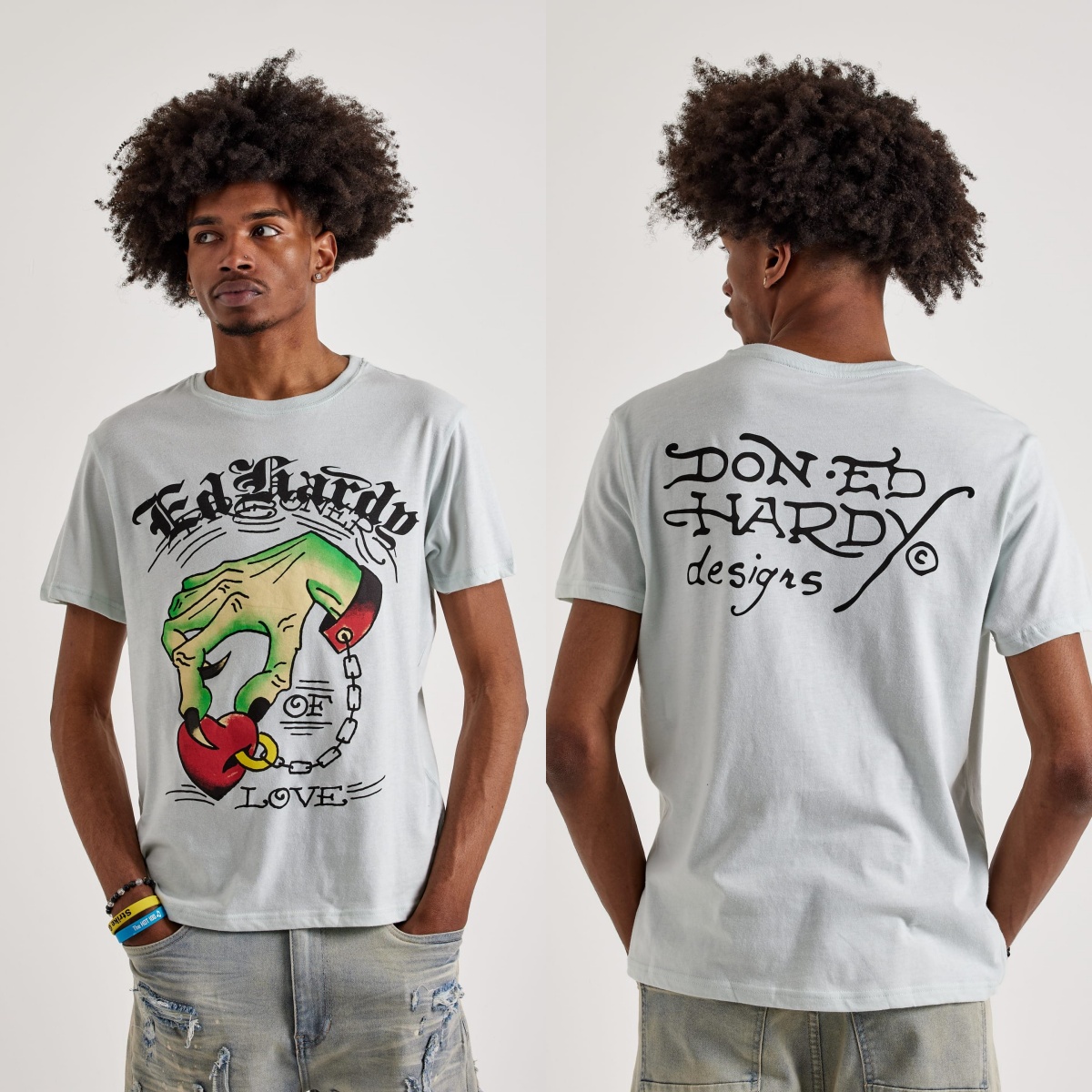 Streetwear Brand Heart - Camiseta de Algodón con Diseño de