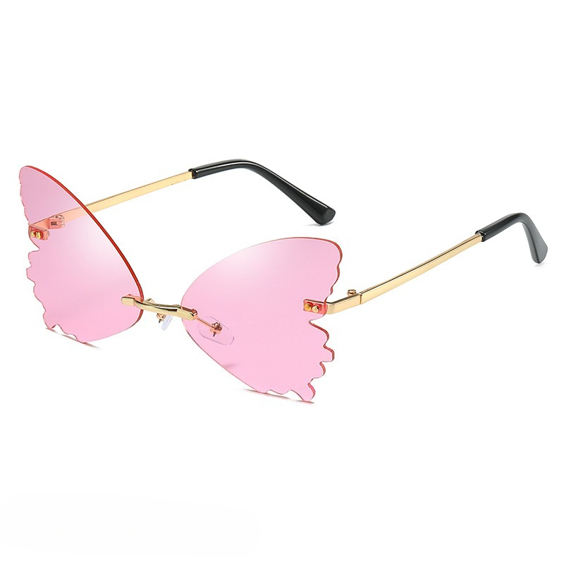 Streetwear Brand With Butterfly - Gafas de sol Vintage sin montura