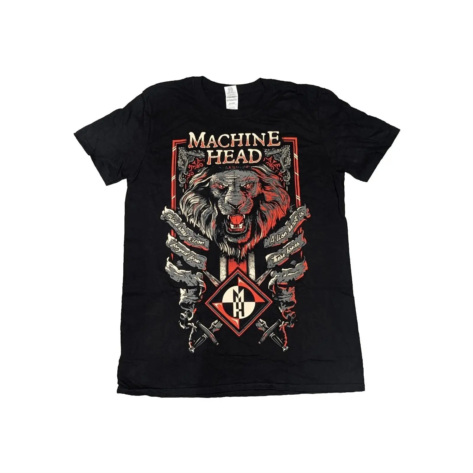 Camiseta MACHINE HEAD Lion Hea - Streetwear Brand Heart reseña y precio