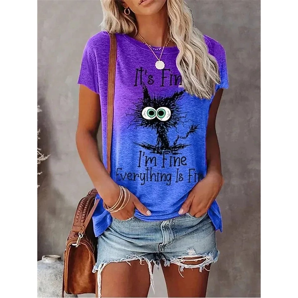 Camisetas con Estampado 3D par - Streetwear Brand Cat reseña y precio