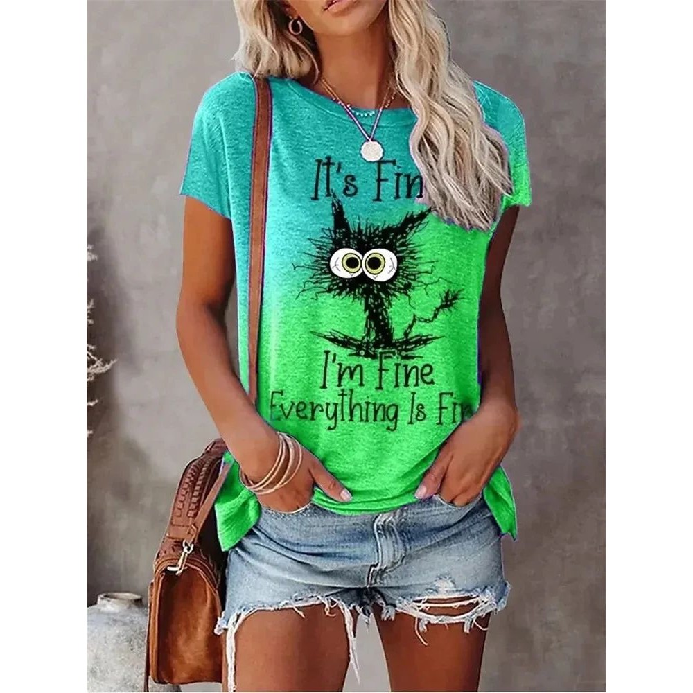 Camisetas con Estampado 3D par - Streetwear Brand Cat reseña y precio