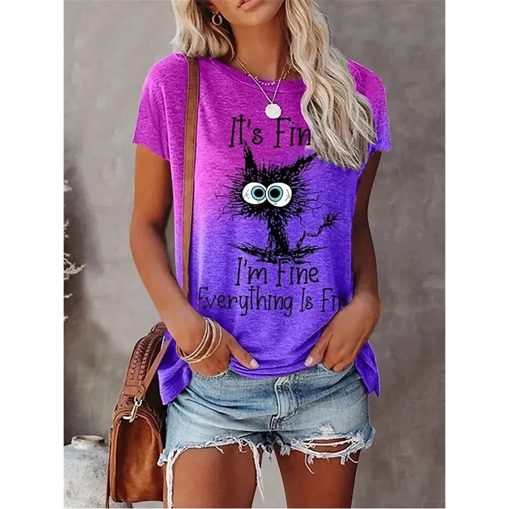 Camisetas con Estampado 3D par - Streetwear Brand Cat reseña y precio