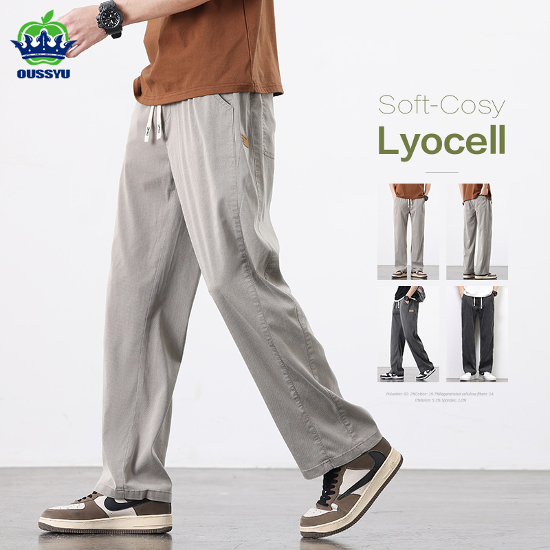OUSSYU-pantalones de tela Lyoc - Streetwear Brand Korea reseña y precio